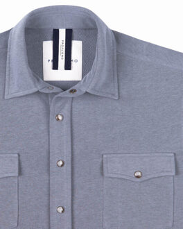 Profuomo Overshirt Blauw - XXL