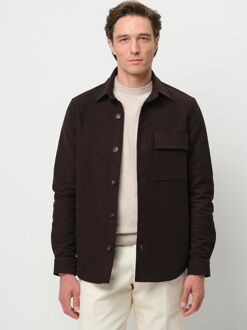 Profuomo Overshirt Moleskin Donkerbruin - S