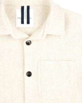 Profuomo Overshirt Wit - XXL