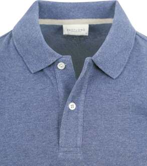 Profuomo Piqué Poloshirt Denim Blauw - L,M,S,XL,XXL