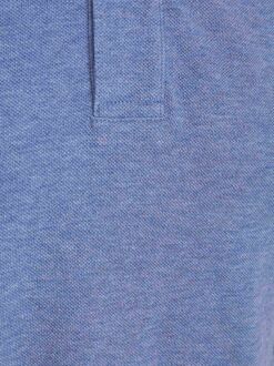 Profuomo Piqué Poloshirt Melange Blauw - L,M,S,XL,XXL