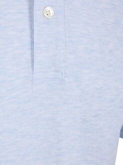 Profuomo Piqué Poloshirt Melange Lichtblauw - L,M,S,XL