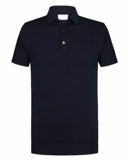 Profuomo Polo met korte mouwen Blauw - XL