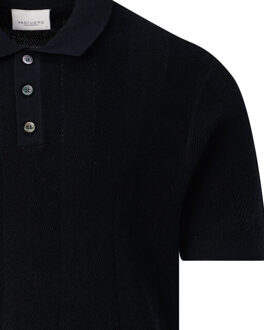 Profuomo Polo met korte mouwen Blauw - XXL