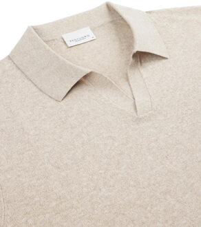 Profuomo Polo met korte mouwen Bruin - XXL