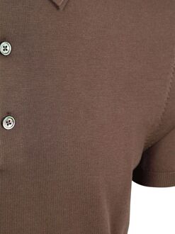 Profuomo Poloshirt Luxury Basic Bruin - L,M,S,XL,XXL