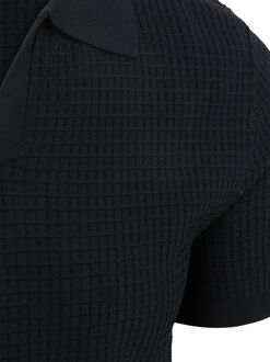 Profuomo Poloshirt Riva Structure Navy Donkerblauw - L,M,S,XL,XXL