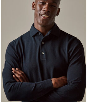 Profuomo Pp2j00009a p heren trui met polokraag - profu Blauw