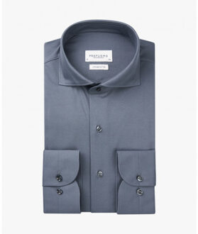 Profuomo Ppwh10001d 4 overhemd   x-cutaway  denim blue profu Blauw - 40 (M)