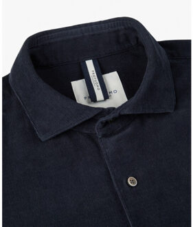 Profuomo Ppwh30012g p heren corduroy overhemd - profu Blauw - M