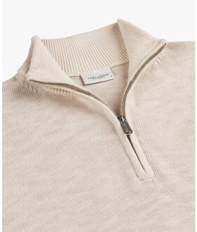 Profuomo Ppwj30042c e heren trui half zip profu Ecru - L