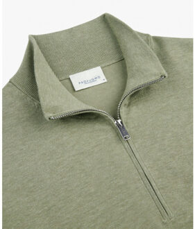 Profuomo Ppxj10008d z2 - pullover half zip trui profu Groen - XL