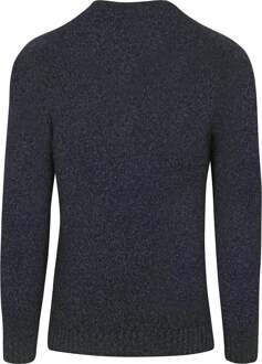 Profuomo Pullover Boiled Wool Navy Donkerblauw - L,M,S,XL,XXL