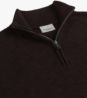 Profuomo PULLOVER HALF ZIP D BROWN  XL Bruin