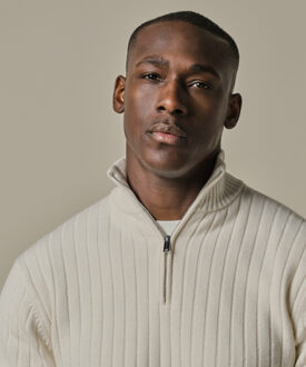 Profuomo PULLOVER HALF ZIP OFF WHITE  XL Wit