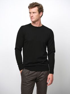 Profuomo Pullover Merinowol Zwart - M,S,XL