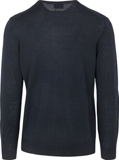 Profuomo Pullover V-Hals Merinowol Navy Donkerblauw - L,M,S,XL