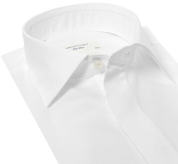 Profuomo Smoking Overhemd Heren Uni Katoen Wit