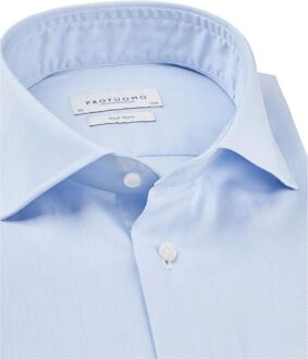 Profuomo Strijkvrij Overhemd Slim Fit Licht Blauw (PP0H0A002)N