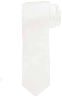 Profuomo Stropdas van zijde Gebroken wit - 1 maat
