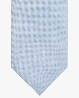 Profuomo Stropdas van zijde met ingeweven structuur Lichtblauw - 1 maat