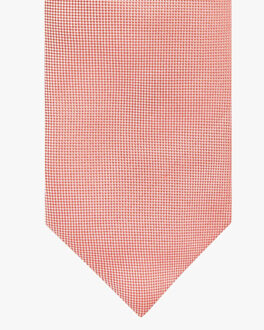 Profuomo Stropdas van zijde met ingeweven structuur Rood - 1 maat