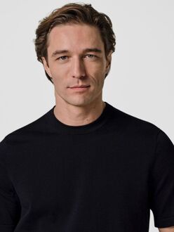 Profuomo T-Shirt Knitted Navy Donkerblauw - S