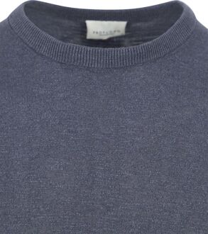 Profuomo T-Shirt Linnen Blauw - M,XL