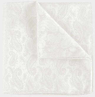 Profuomo Trouwpochet Paisley - Wit