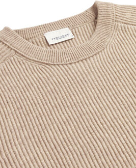 Profuomo Trui ronde hals Beige - XXL
