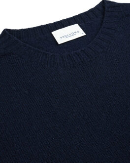 Profuomo Trui ronde hals Blauw - M