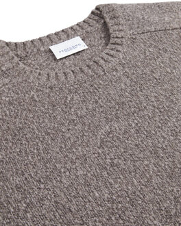 Profuomo Trui ronde hals Bruin - M