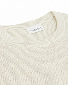 Profuomo Trui ronde hals Wit - XXL