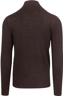 Profuomo Turtleneck Trui Merino Donkerbruin - XL