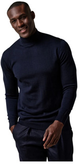 Profuomo Turtleneck Trui Merino Navy Donkerblauw - L,M,XXL