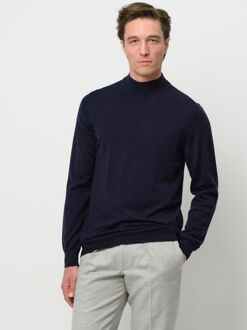 Profuomo Turtleneck Trui Merino Navy Donkerblauw - L,XXL