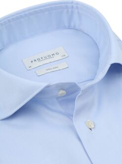 Profuomo Twill Overhemd Extra Lange Mouwen Lichtblauw - 37,38,39,40,42,43,44,45