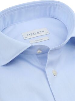 Profuomo Twill Overhemd Lichtblauw - 37,38,40,43,44