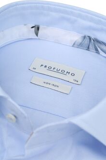 Profuomo Twill Overhemd Lichtblauw - 37
