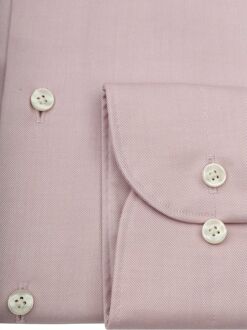 Profuomo Twill Overhemd Lichtroze - 37,38,39,40,41,42,43,44