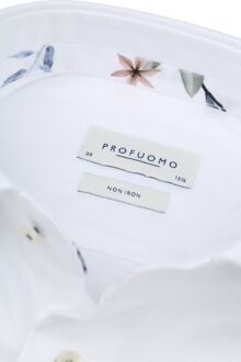 Profuomo Twill Overhemd Wit - 43