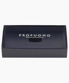 Profuomo Vlinderdas met piqué structuur Zwart