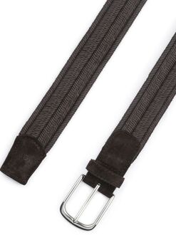 Profuomo Waxed Geweven Riem Bruin - 105,115,85,95