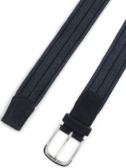 Profuomo Waxed Geweven Riem Navy Donkerblauw - 105,115,85,95