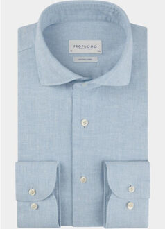 Profuomo Zakelijk overhemd heren ppxh10010/c Blauw - 42 (L)