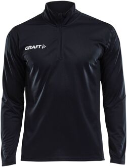 Progress Halfzip LS Shirt Heren  Sportshirt - Maat XL  - Mannen - zwart/wit