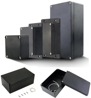 Project Box ABS Plastic IP65 Waterproof Dustproof Electrical Junction box Enclosure Black Housing Instrument Case