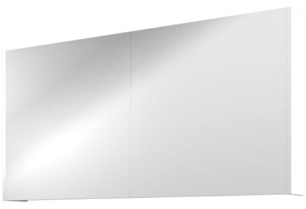 Proline Spiegelkast Comfort met spiegel op plaat aan binnenzijde 2 deuren 120x14x60cm Mat wit 1808705 Wit mat