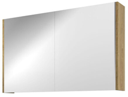 Proline Spiegelkast Xcellent met dubbel gespiegelde deuren, 2 deuren 100x14x60cm Ideal oak 1808902 Ideal Oak (Hout)
