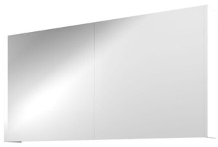 Proline Spiegelkast Xcellent met dubbel gespiegelde deuren, 2 deuren 120x14x60cm Mat wit 1808955 Wit mat